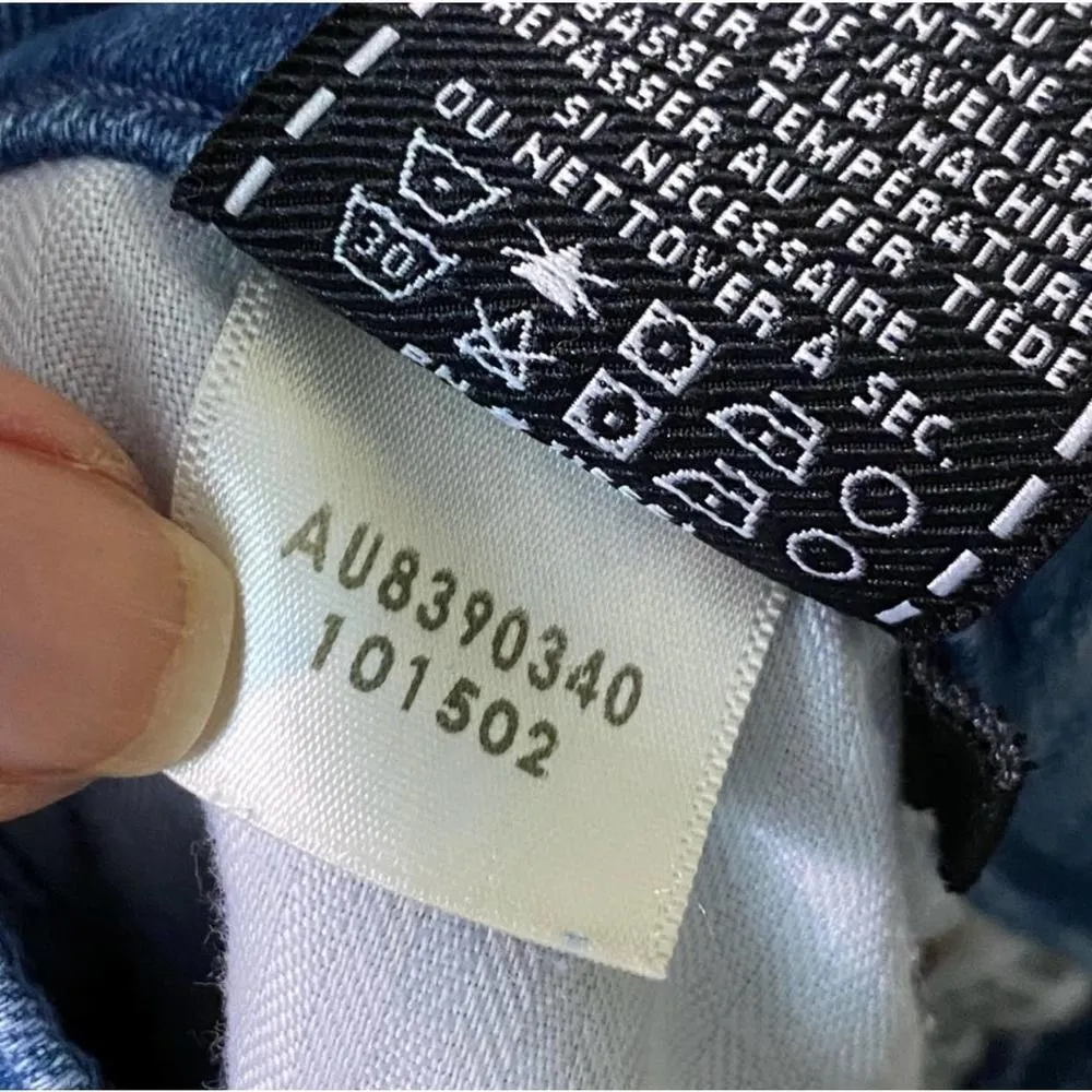 7 For All Mankind Alexa Striped High Rise Wide Leg Jeans Size 28 - Image 11