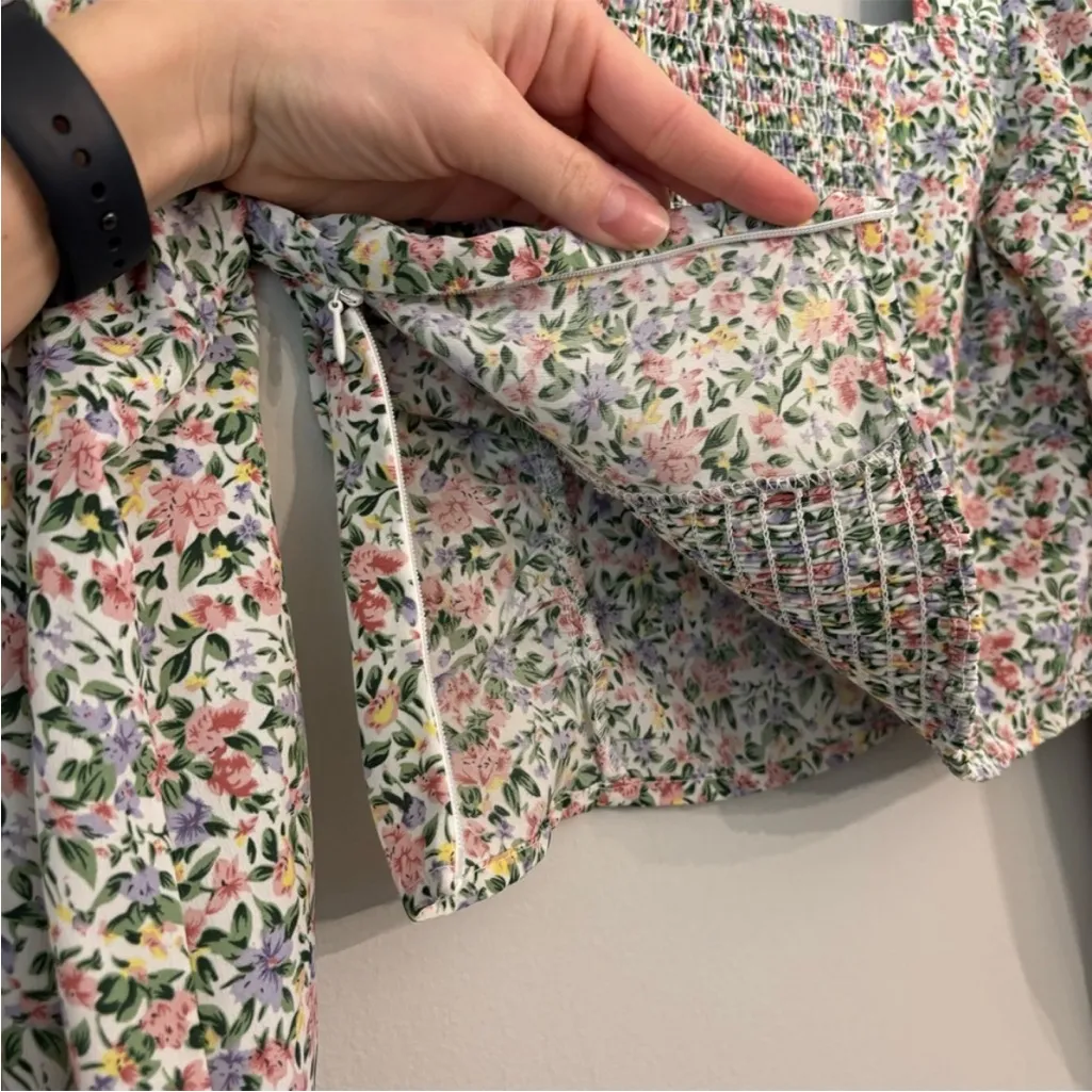 LULUS EVEN SWEETER FLORAL PRINT CROP TOP XSMALL - Image 6