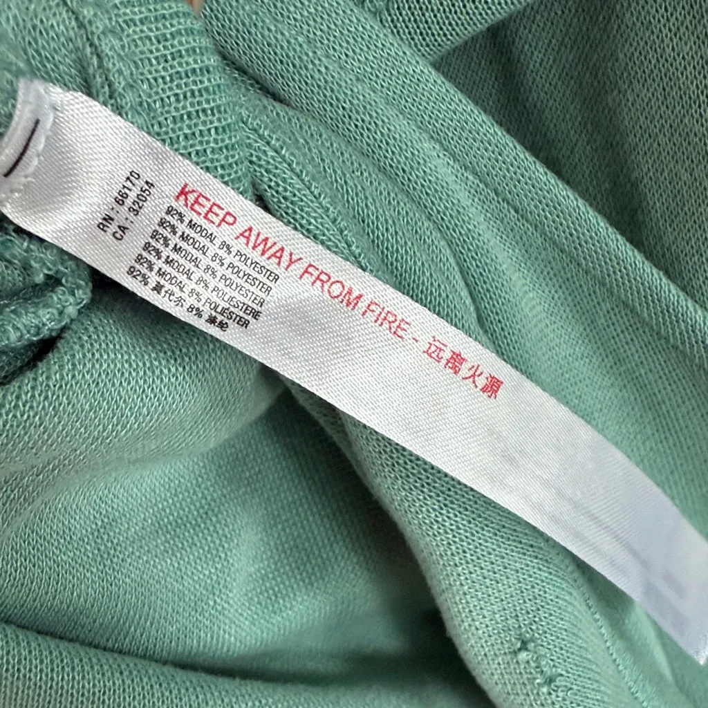 Free People Movement Back Into It Open Back Hoodie Hooded Sweatshirt Medium Green - Image 8