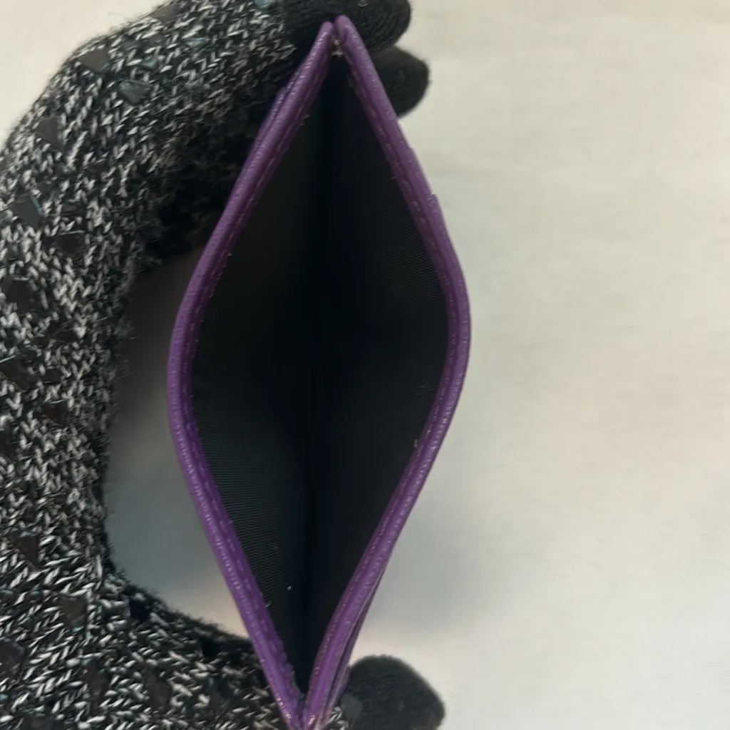 Gold Horse Card Holder – Purple – EUC - Image 3