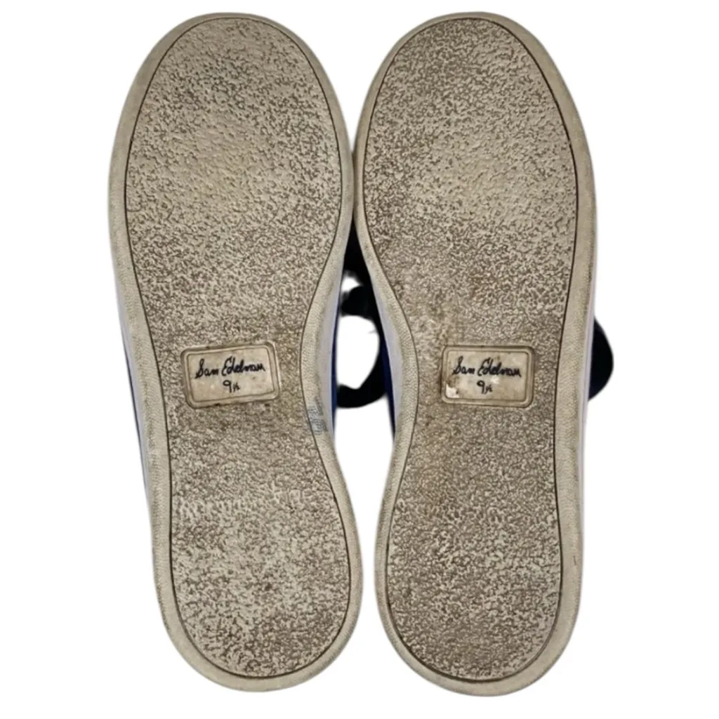 Sam Edelman Marlow Sneakers Womens 9.5 Blue Velvet Low Top Y2K Retro Streetwear - Image 7