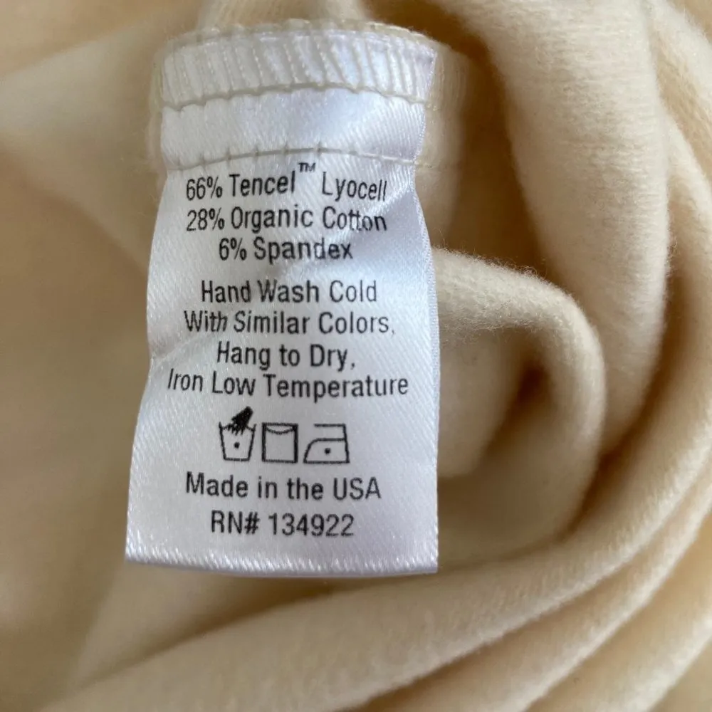 Alice Sweater Dress Large Ivory Cream Puff Sleeve Neutral Minimalist - Image 9