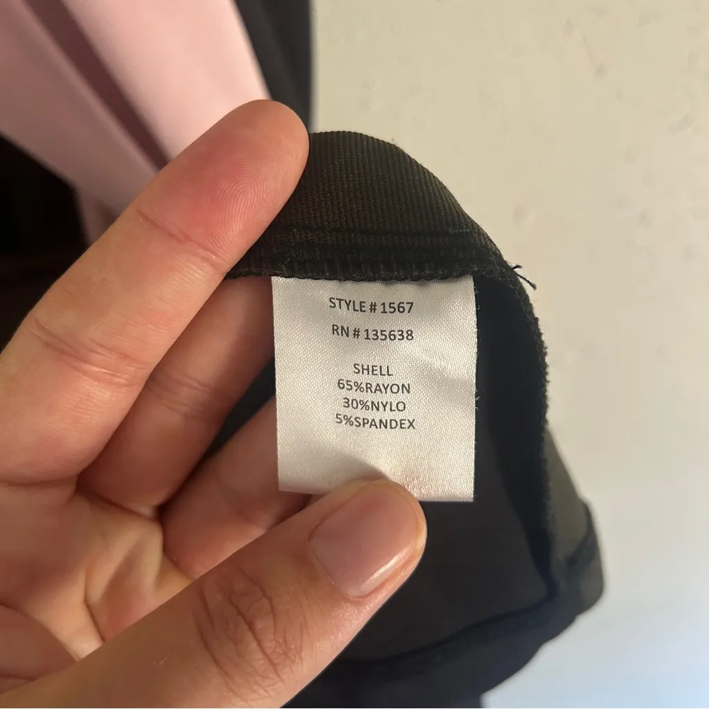 Hutch Asymmetrical Pink and Black A-line Mini Dress Retro Colorblock 60s Casual - Image 3