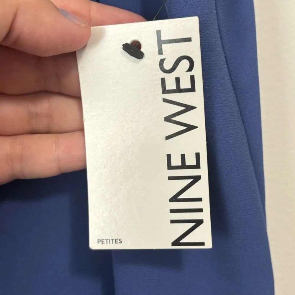 Nine West Blue‎ Career Business casual Shell Top NWT Petite XS - Image 4