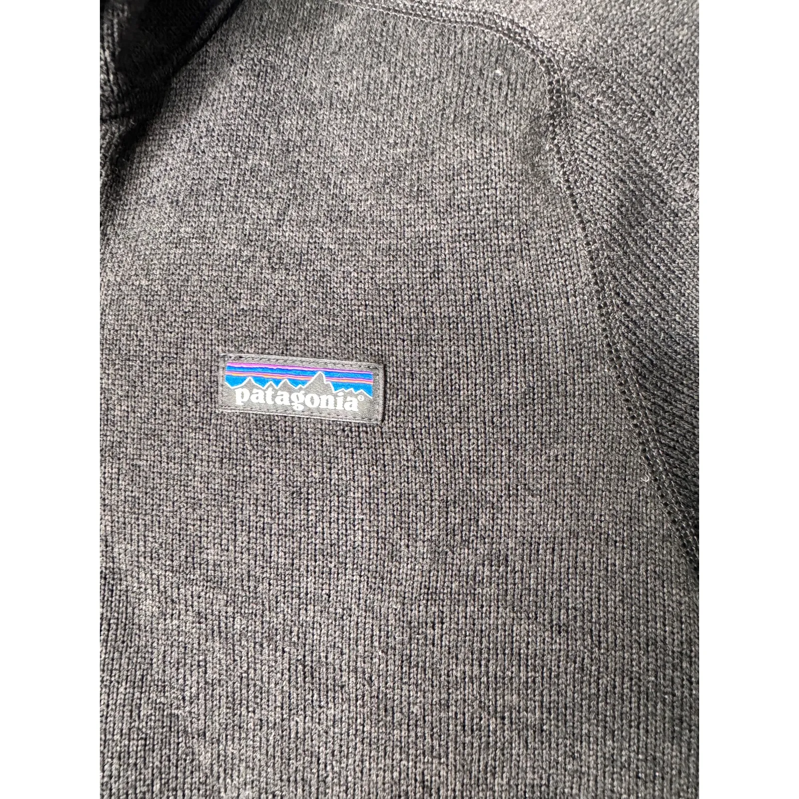 Patagonia Womens Better Fleece Quater 1/4 Zip Pull Over Sweater Black Size Small - Image 3