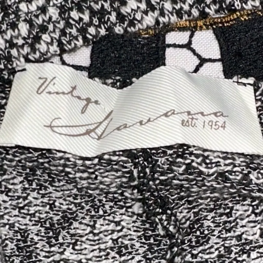 Vintage Havana Sweater Crochet Intricate Back Bohemian Coastal Cowgirl Western S Black - Image 5