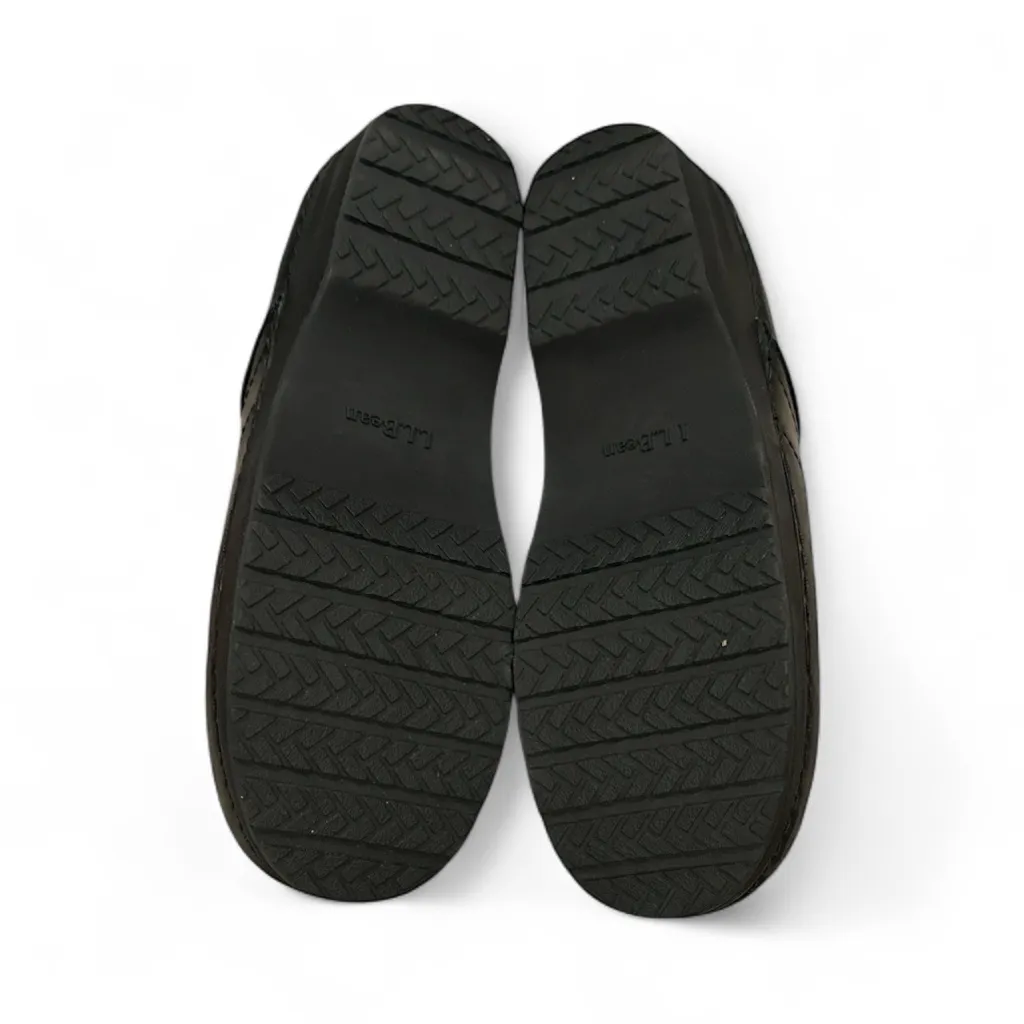L.L. Bean Clog Women's Black Leather Mules 8 - Image 3