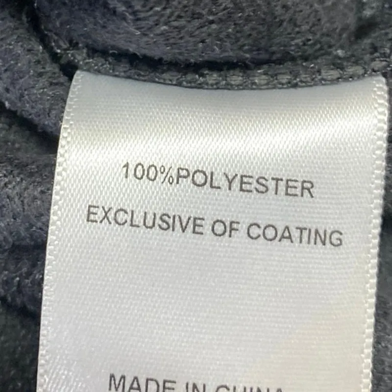 Lucy Paris Black Faux Leather Vegan Long Sleeve Tie Waist Button Up Crop Top S - Image 5