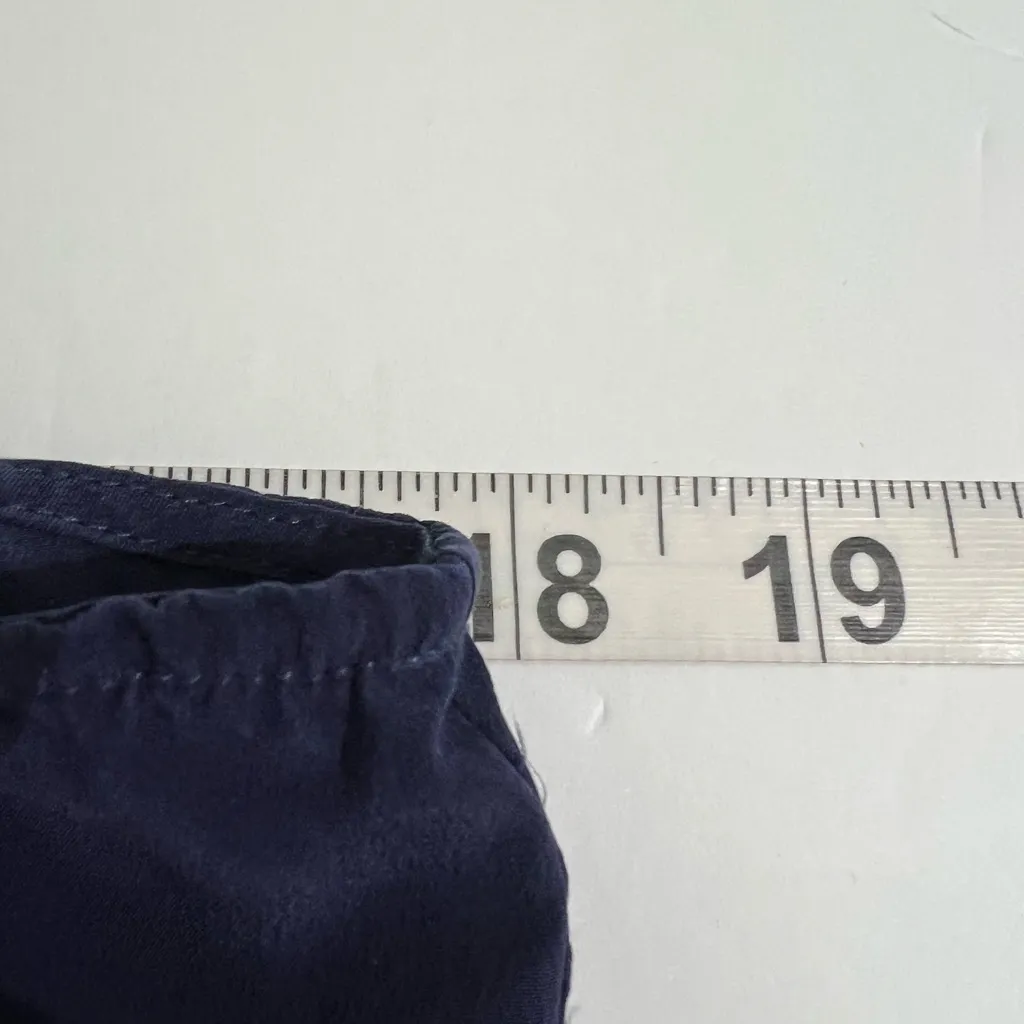 Joie Navy Blue Silk Tunic Button Up Ruffle Size Small Button Up - Image 6