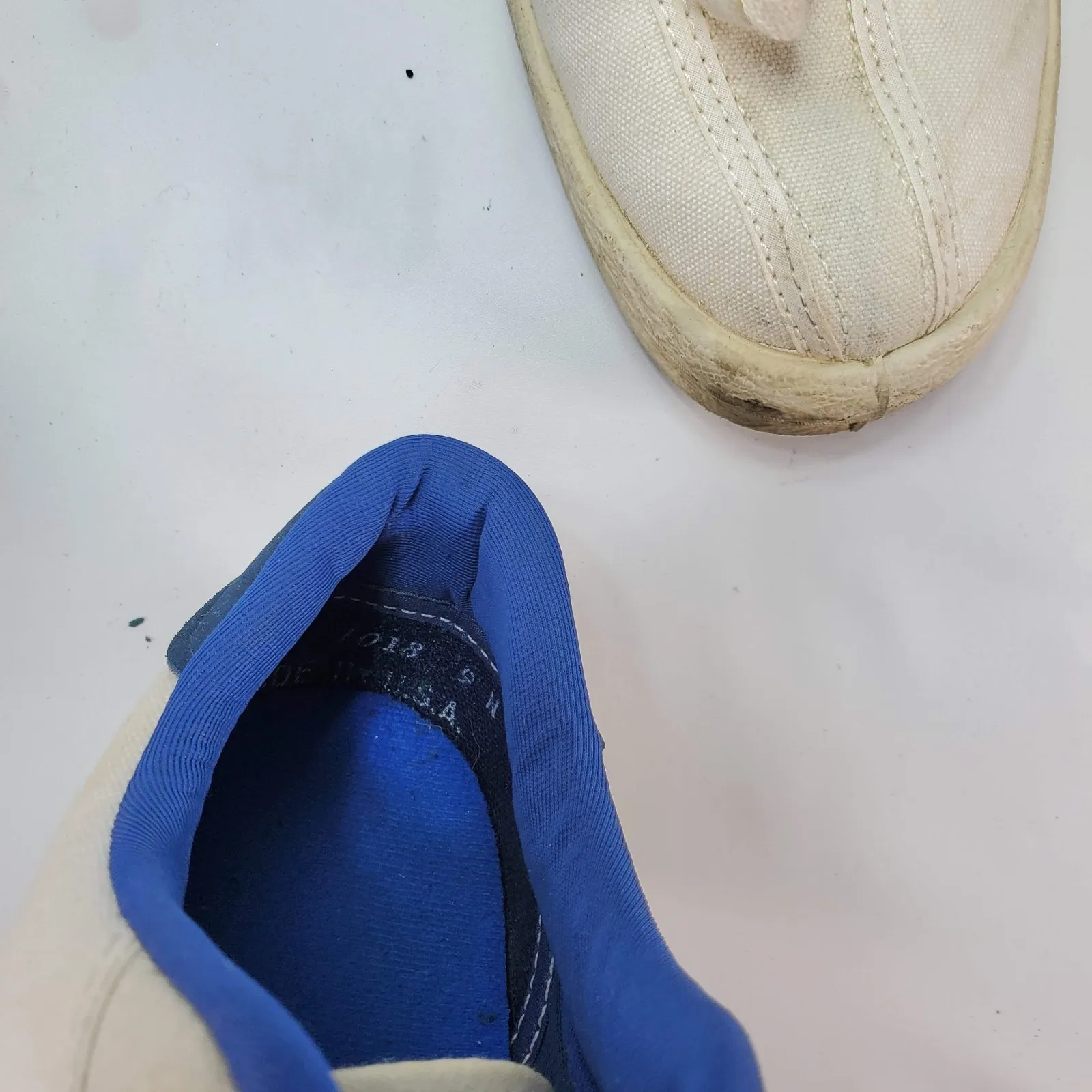 Vintage 70s Womens US 9 Fred Perry White Canvas Low Trainer Shoes Sneakers Box - Image 9