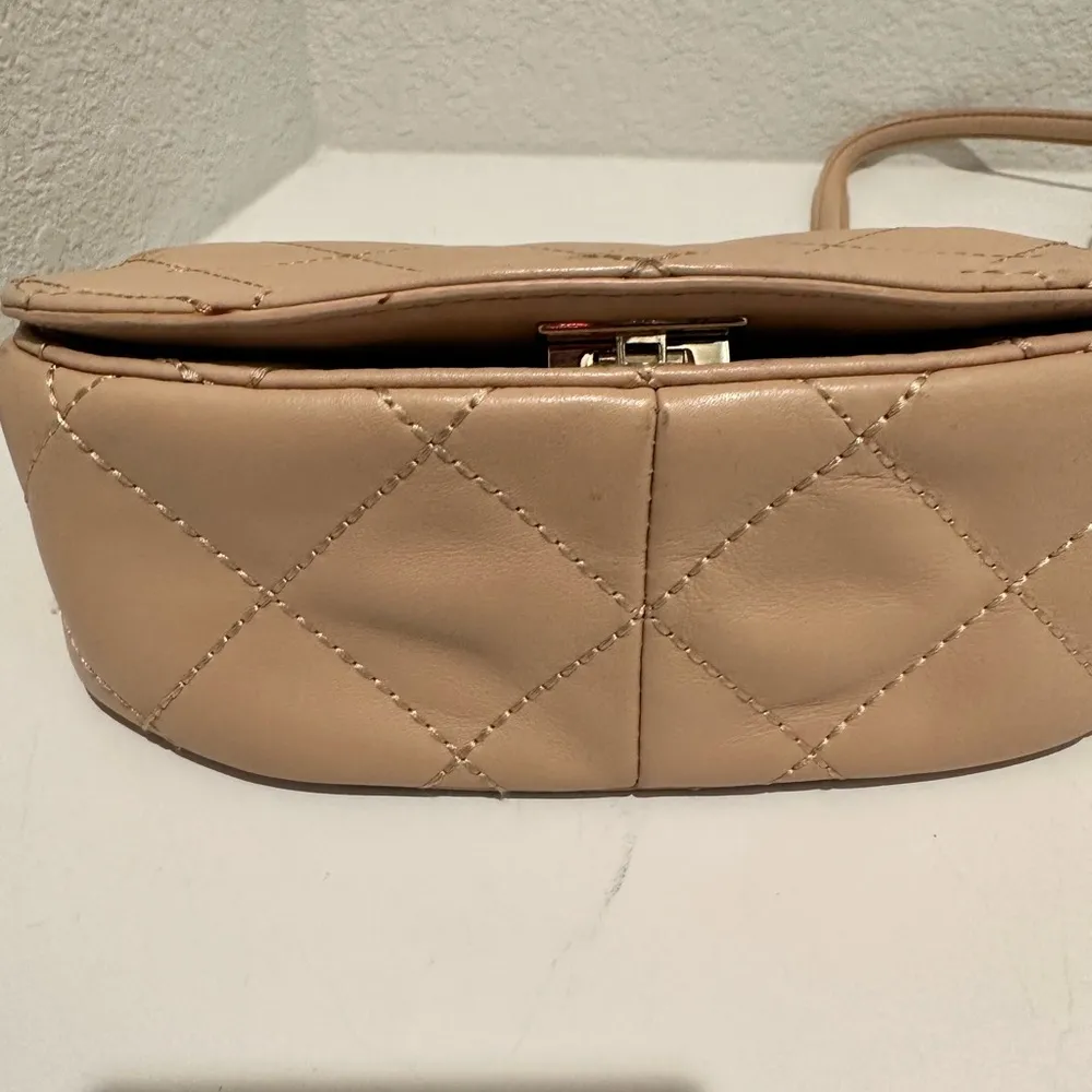 Kate Spade Emerson Place Rita Crossbody Saddle Convertible Handbag Cashew Beige - Image 11