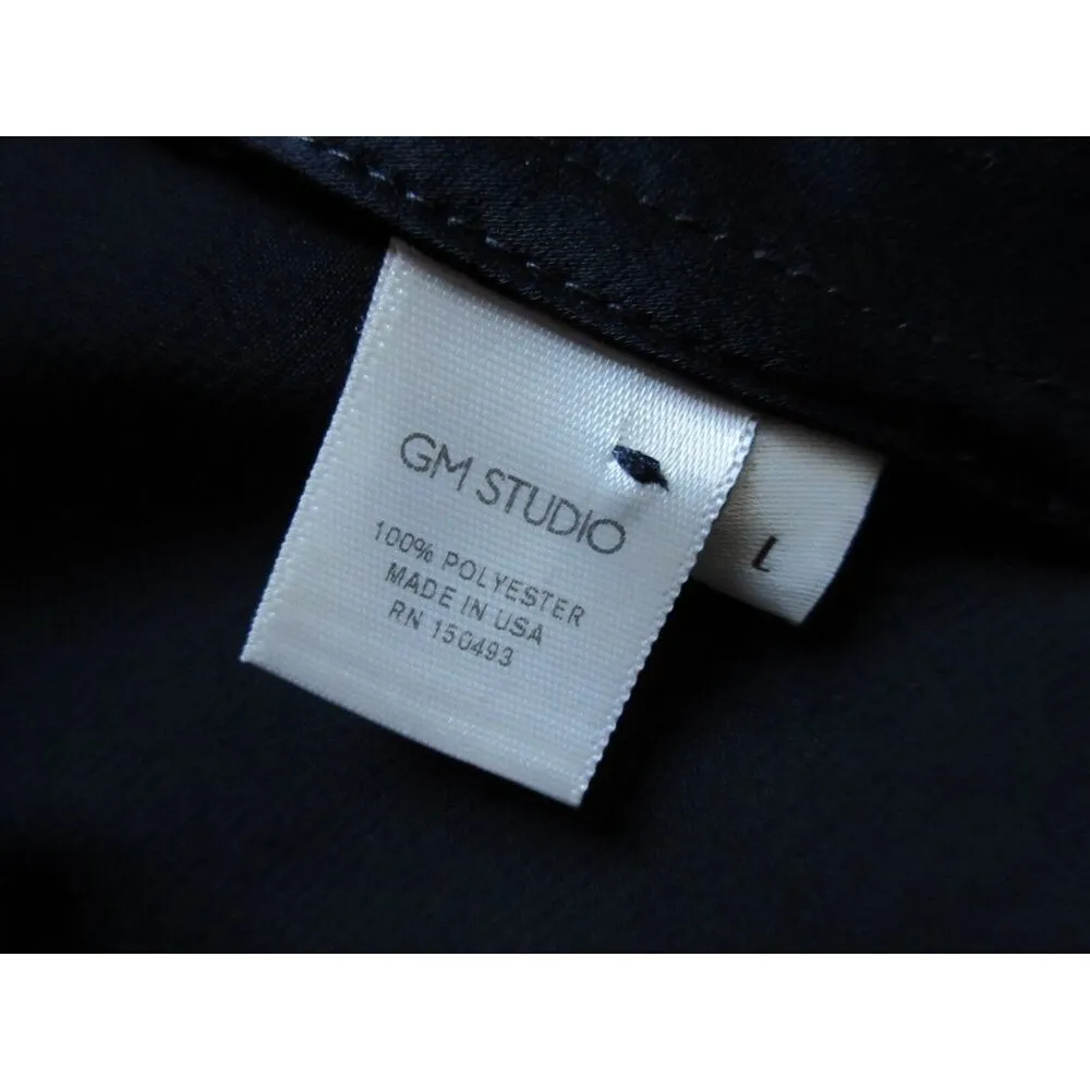 NWT GM Studio The Coyote in Night Blue Bell Sleeve Wrap Maxi Dress L $350 Size L - Image 9