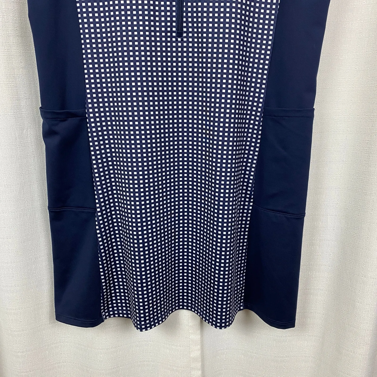 Renwick Golf Navy Blue Gingham Shift Athletic Dress Sz.L Size L - Image 5