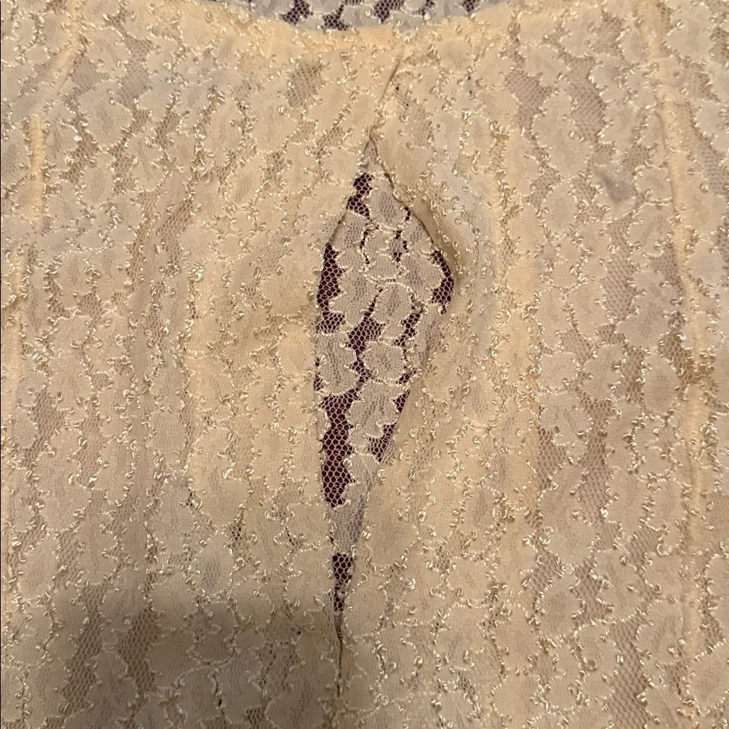 Free People Cream Lace Dress - Image 5