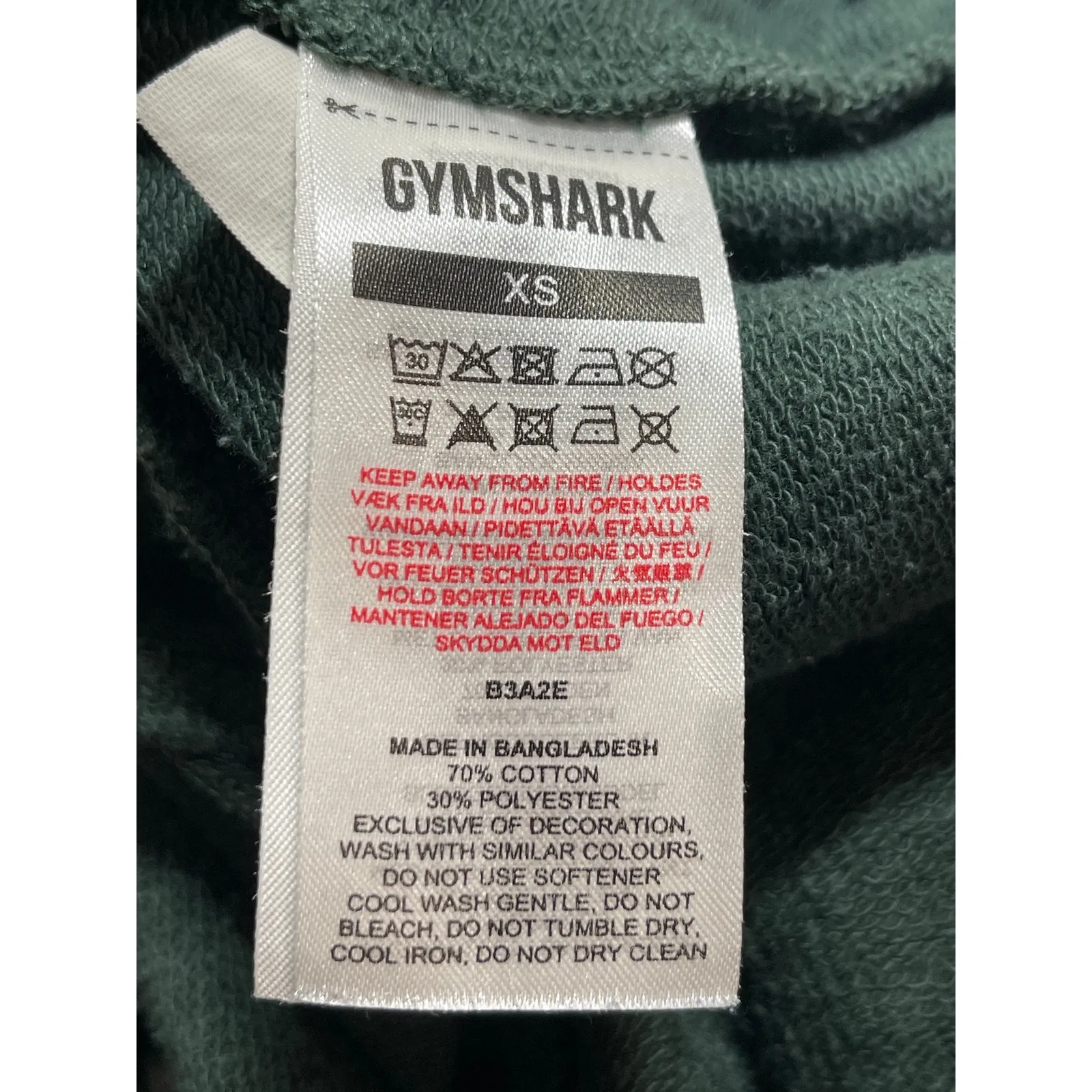 Gymshark Legacy Graphic Women's Green Yoga Workout Athletic Activewear Shorts XS - Image 5