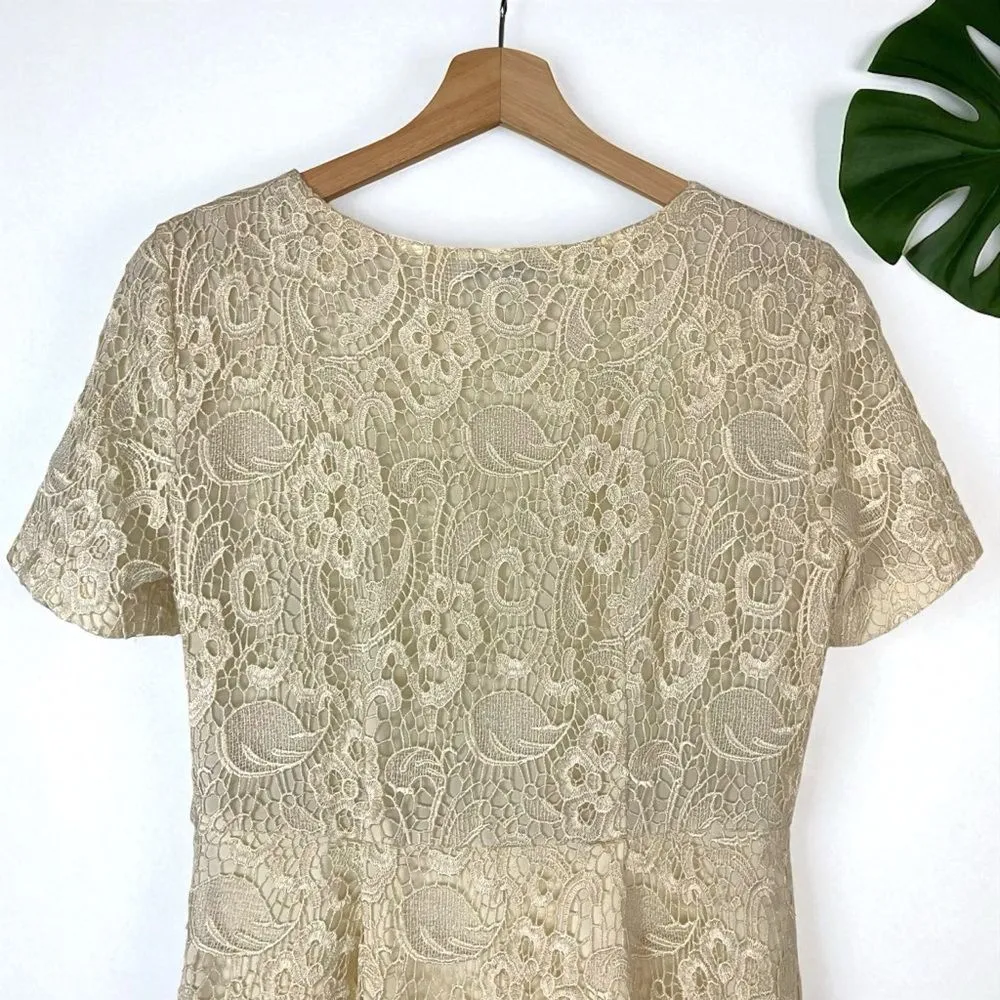 Madewell Broadway & Broome Birdcage Lace Dress in Ivory Cream - Image 8