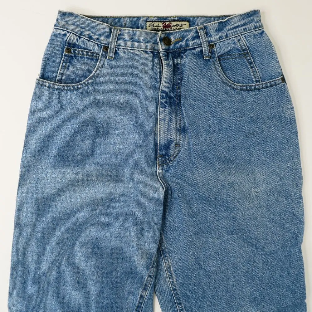 Vintage 90s Gloria Vanderbilt Signature Label High Waisted Jeans - Image 3