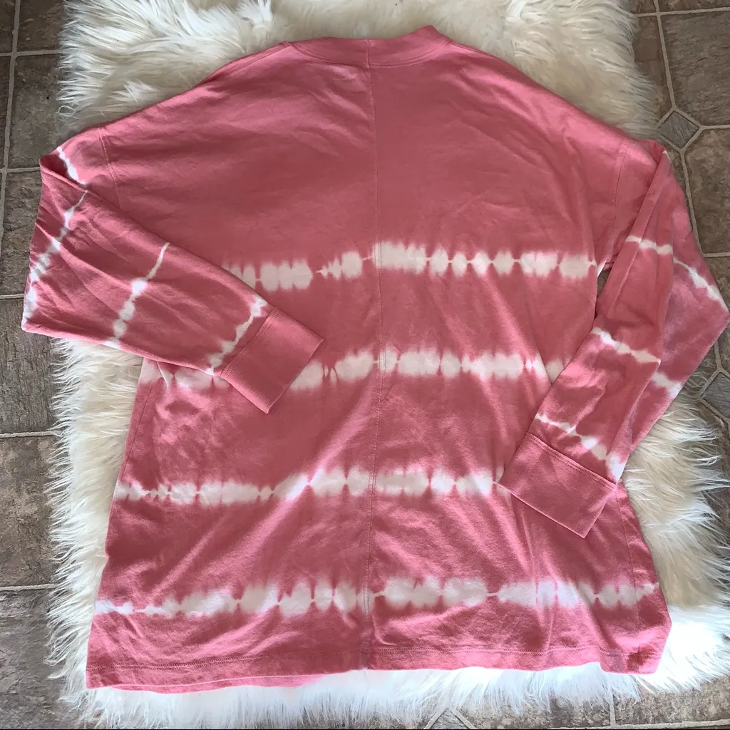 PINK Victoria’s Secret Tie dye Striped Loose Shirt // Comfy, Casual, Trending - Image 2