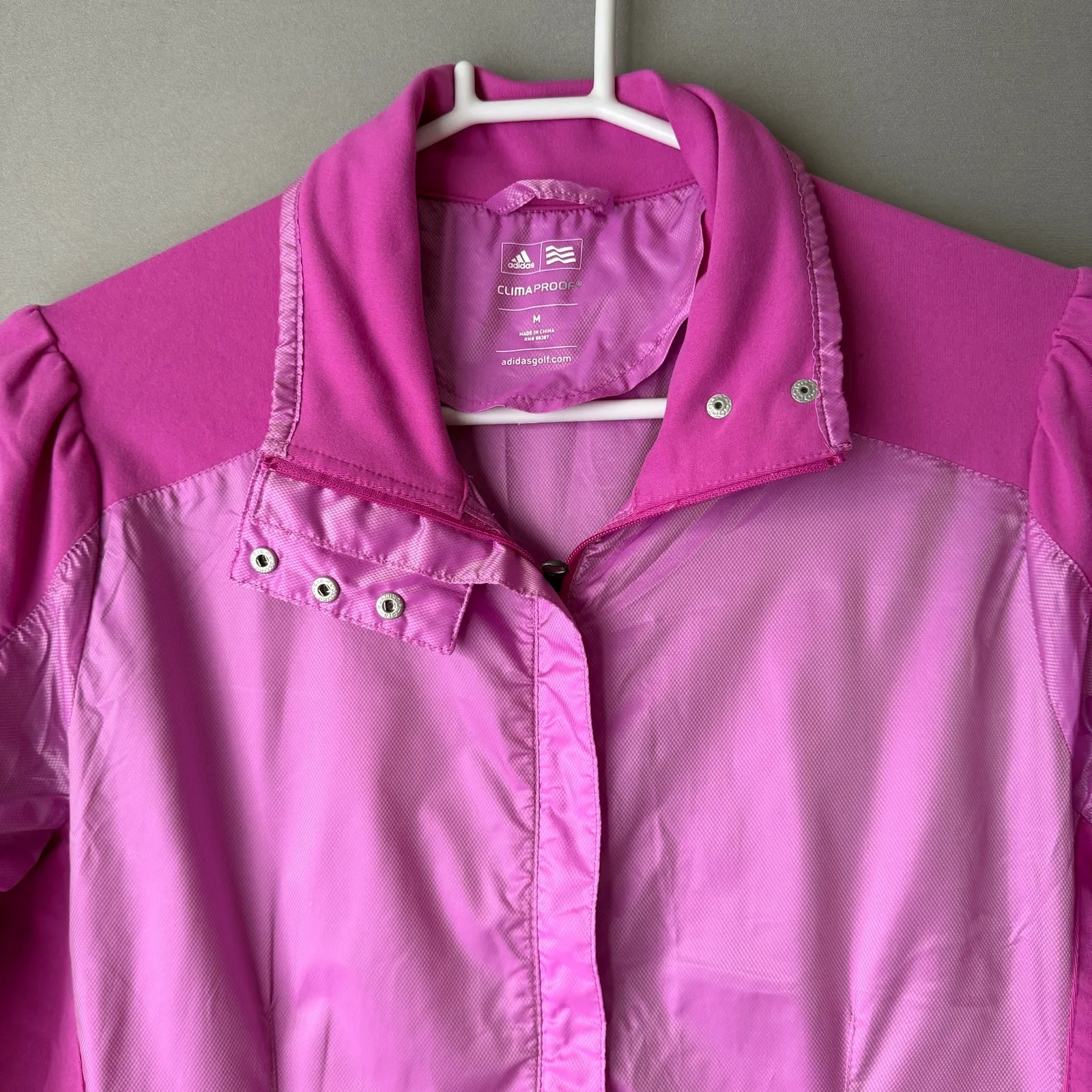 Adidas sz‎ M pink climaproof  golf jacket - Image 2