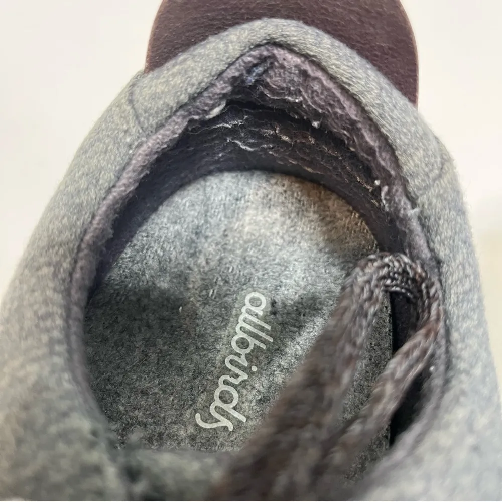 Allbirds Wool Piper Fuji (White Sole) Dark Grey Charcoal Size 8 - Image 7