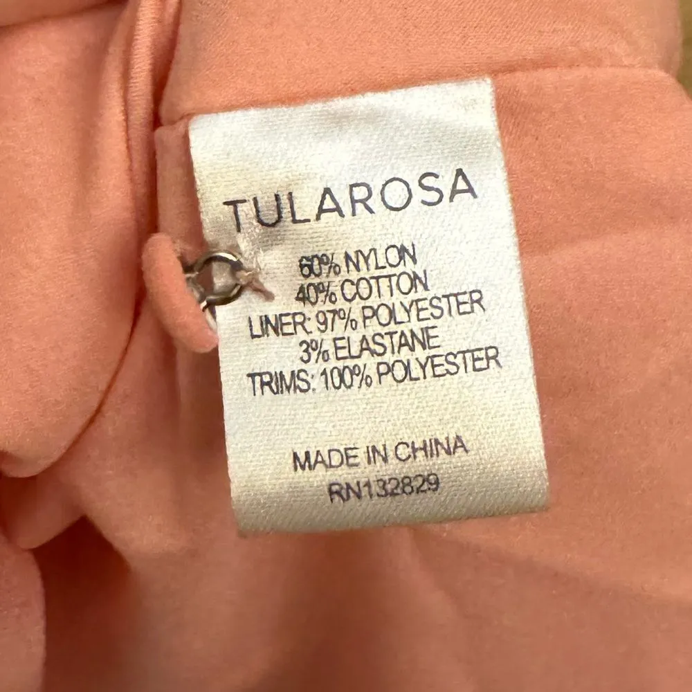 Tularosa Sz Small Pink Long Sleeve Lace Cocktail Party Low Back Mini Dress - Image 13