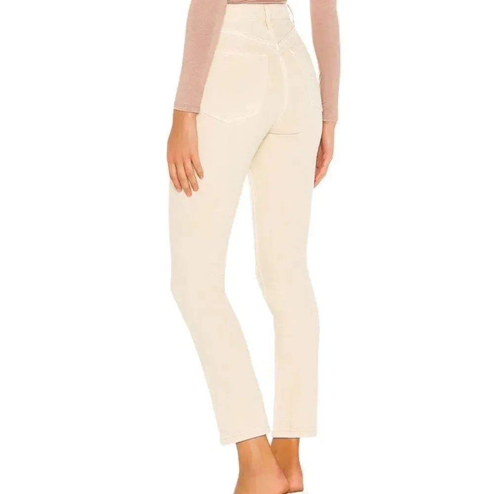 WeWoreWhat Revolve The Danielle High Rise Vintage Straight Jeans in Camp NEW - Image 3