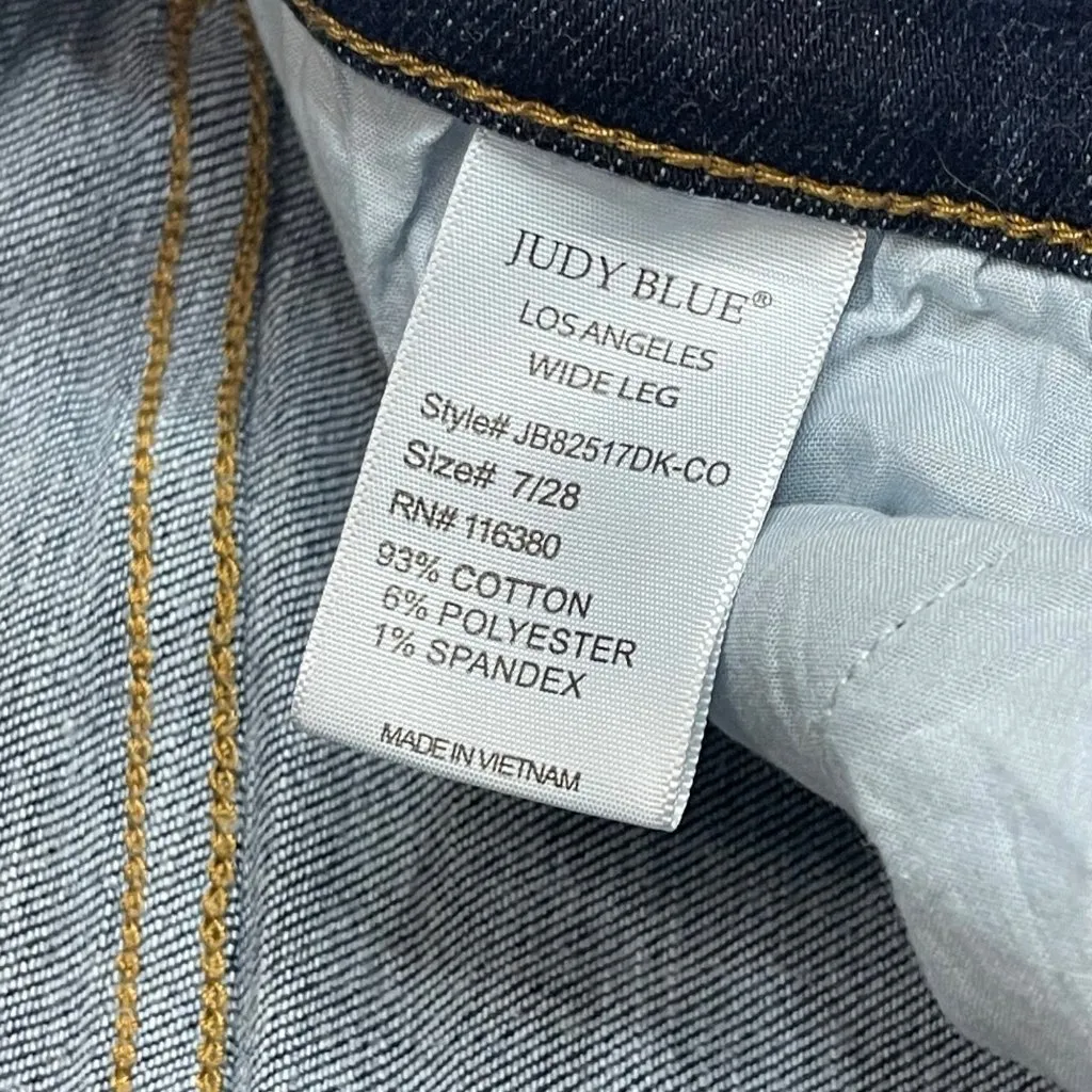 Judy‎ Blue Reworked Jean Shorts Women's Size 28 Raw Hem Jorts Denim Cotton - Image 9