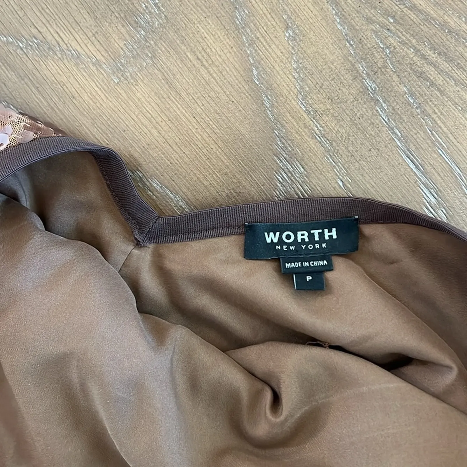 Worth Brown Sequin Blouse‎ - Image 16