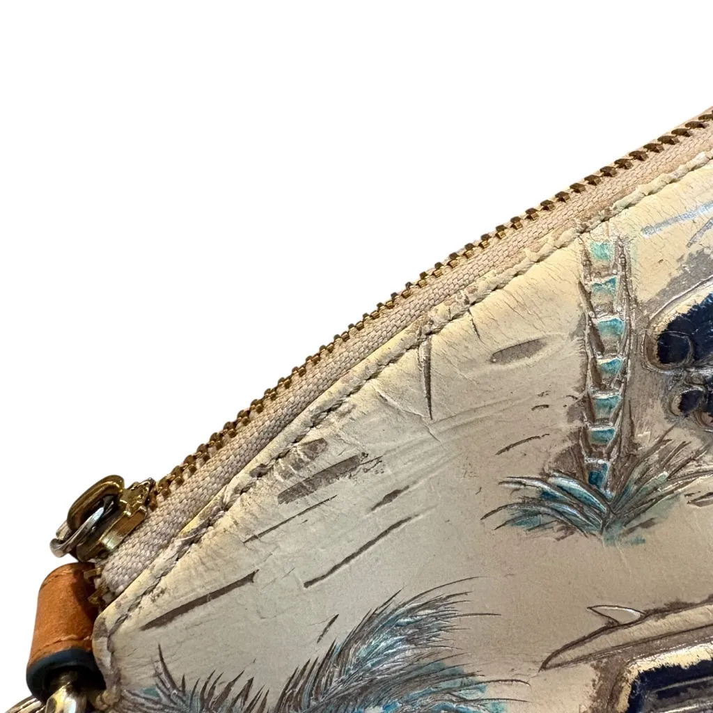 RARE!! Brahmin Blue Copa Cabana Mini Duxbury Crossbody Bag - Image 8