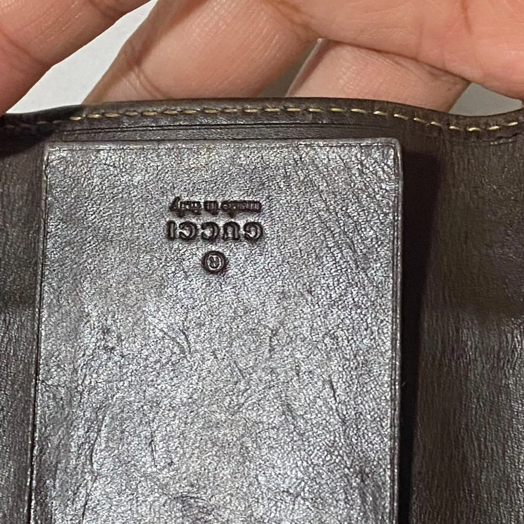 Gucci  GG Monogram Leather Key Case Trifold - Image 6