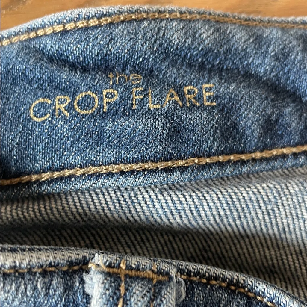 Liverpool Los Angeles Crop Flare La Playa Shark Bite Raw Hem Jeans 30/10 Petite - Image 7