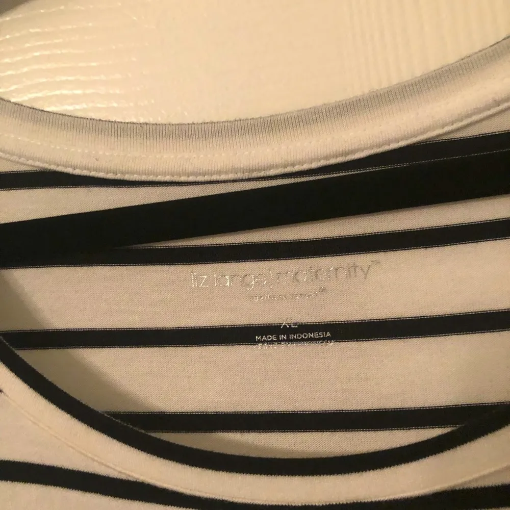 Liz Lange Maternity black and white striped dress XXL - Image 4