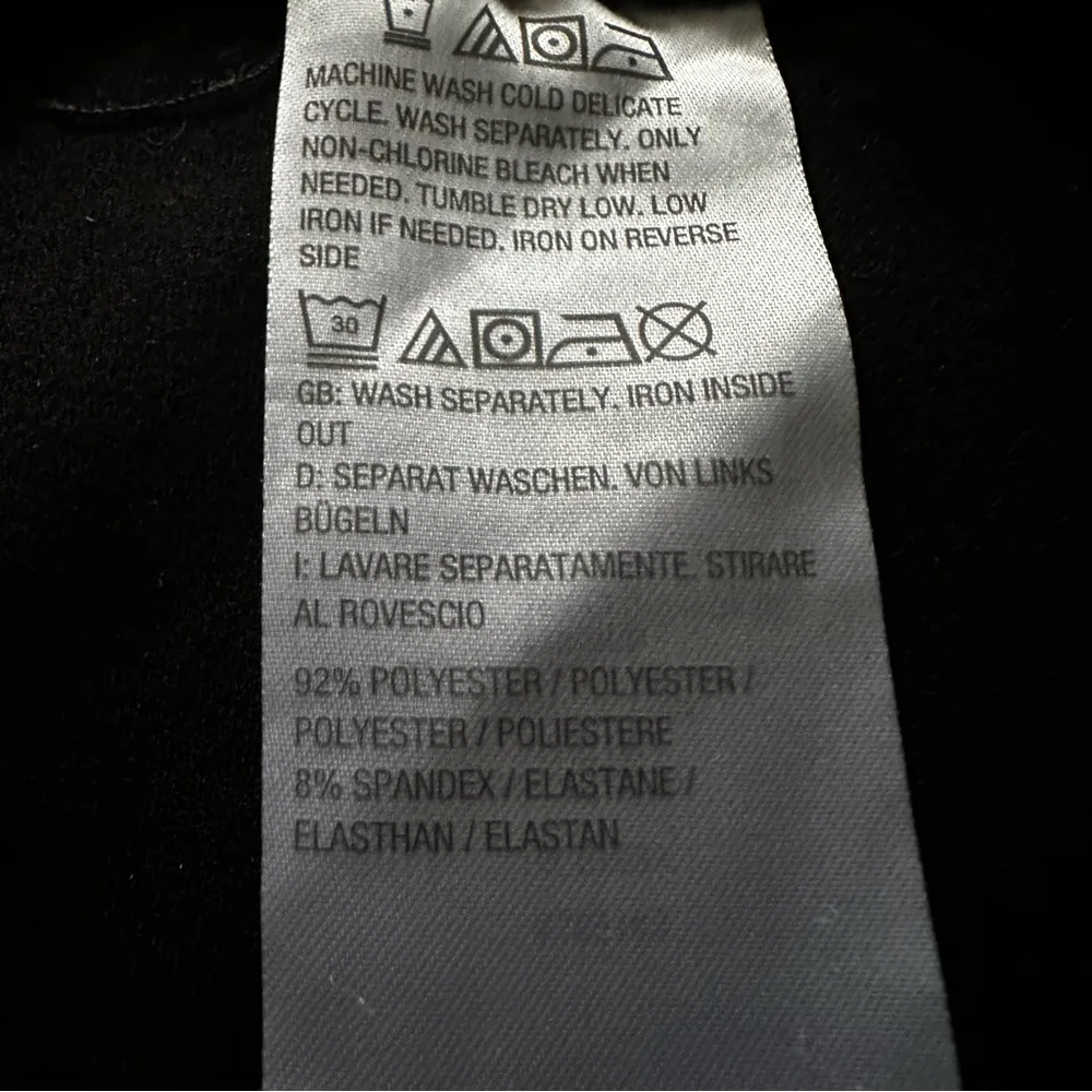 Susan Graver black spandex faux suede animal print leggings, medium - Image 9