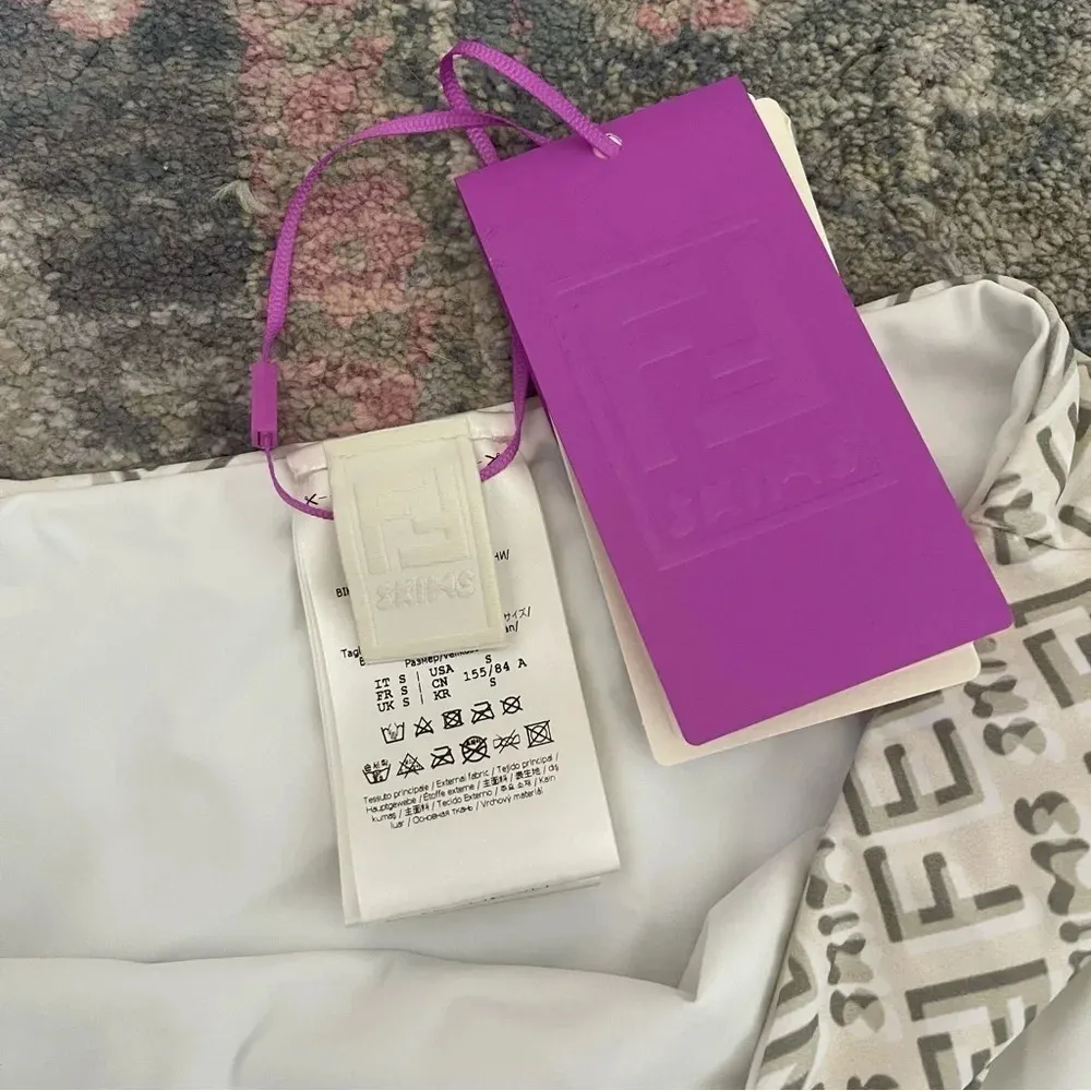 FENDI X SKIMS White Reversible Bikini Bottom NWT New swimwear bathing suit - Image 4