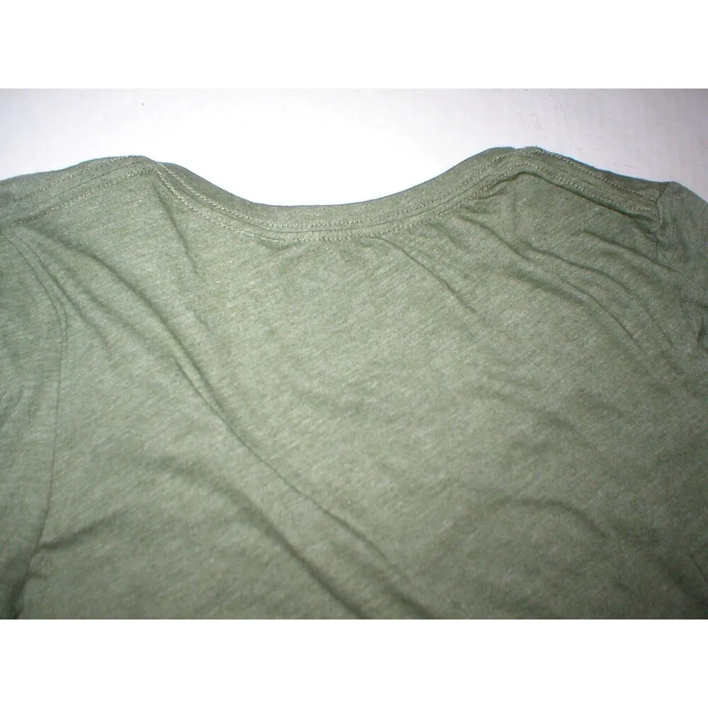 New Womens Threads 4 Thought Organic Cotton Long Top Tee Peace Army Green Small - Image 5