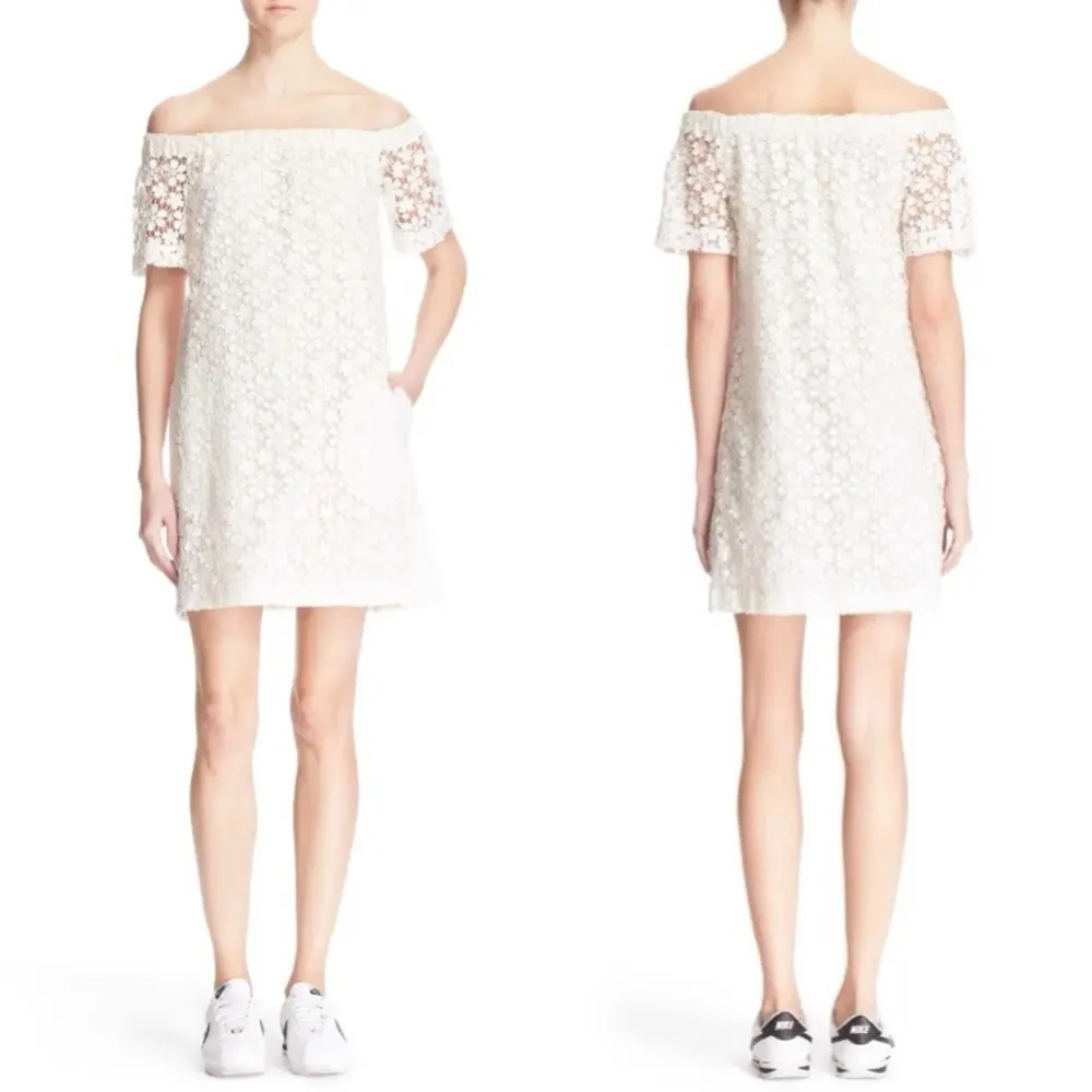 A.L.C. Bolen Off the Shoulder Lace Dress - Image 4