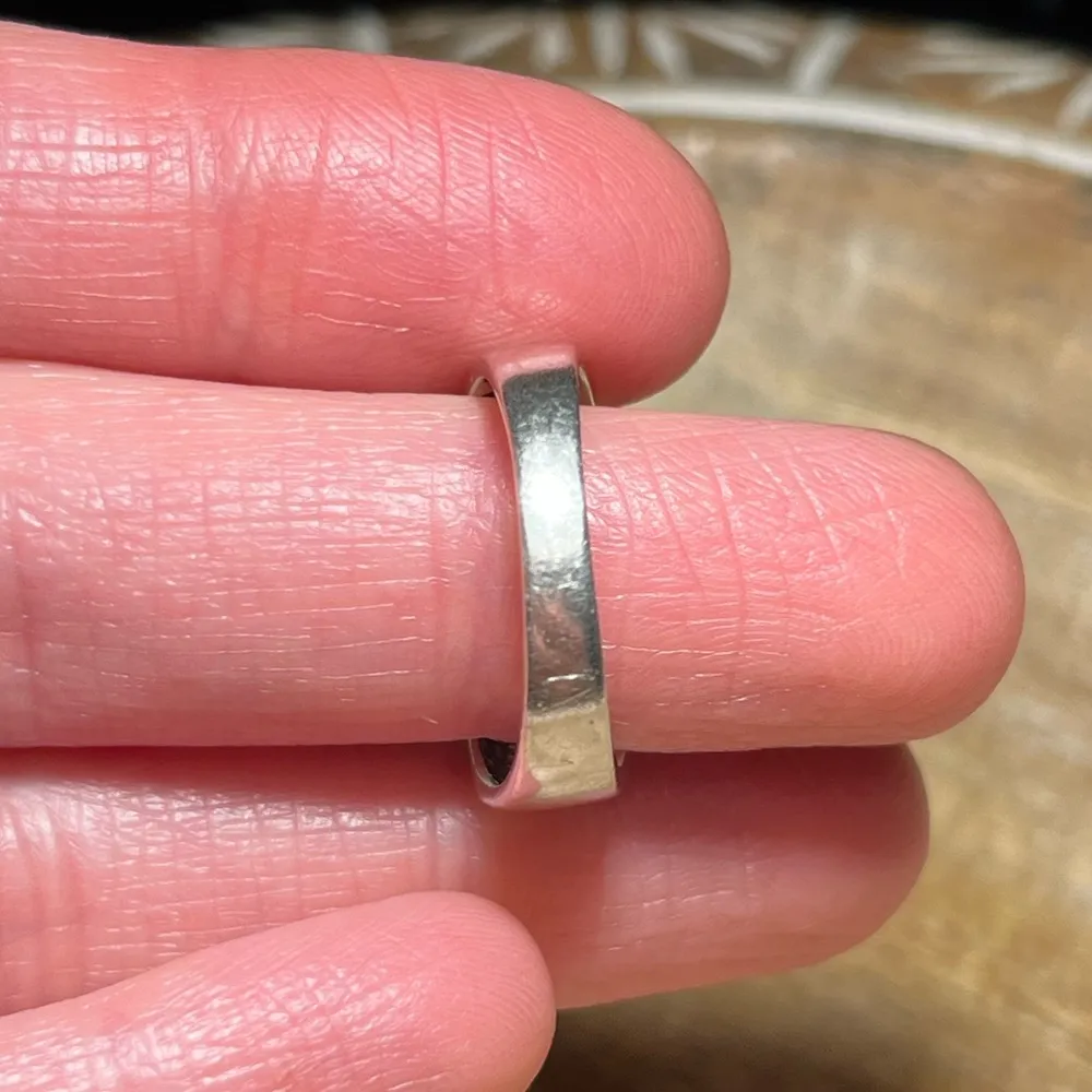 Simulated Opal Inlay 925 Sterling Silver Ring - Image 14