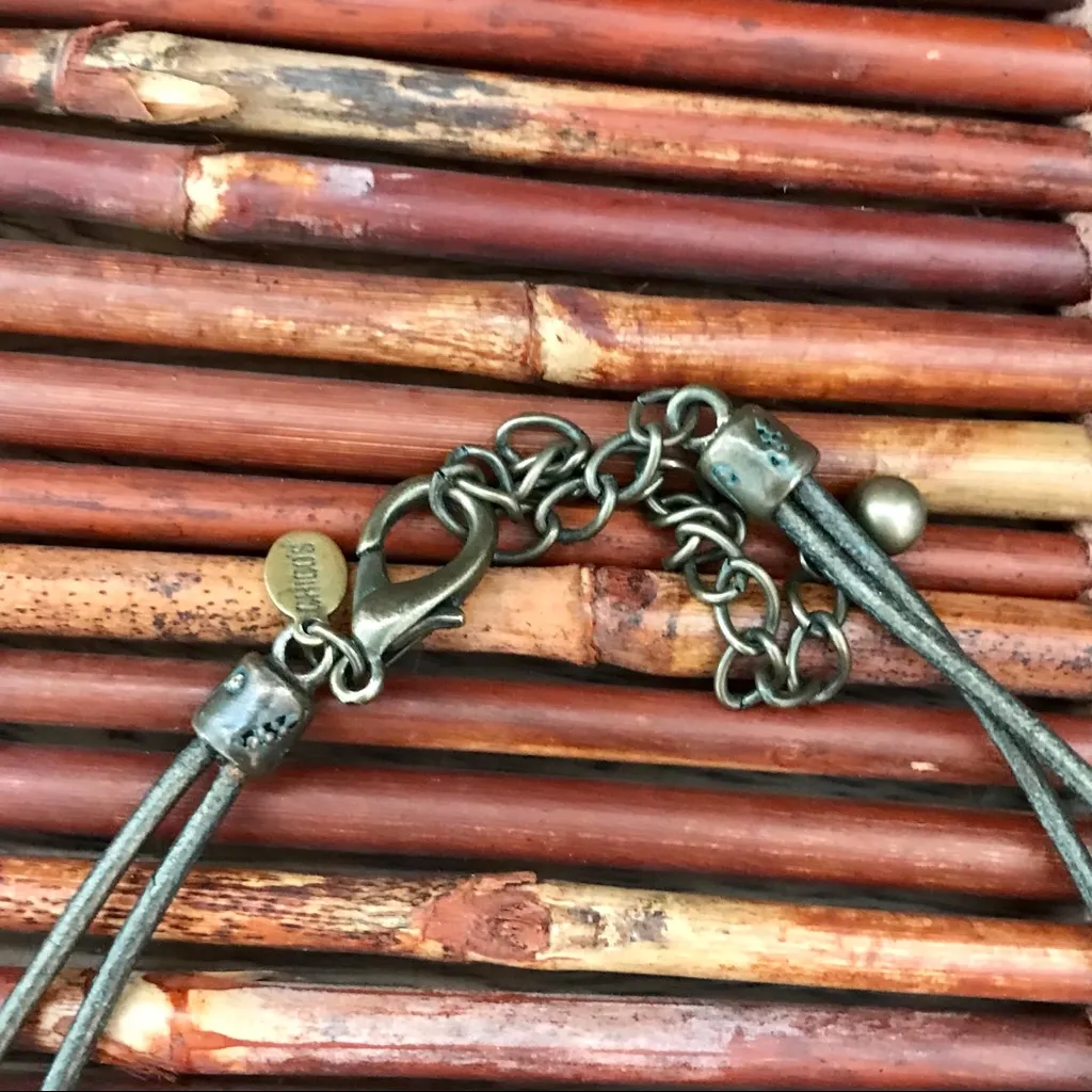 Chico's Chico’s Choker Necklace Brass & Rhinestone - Image 6