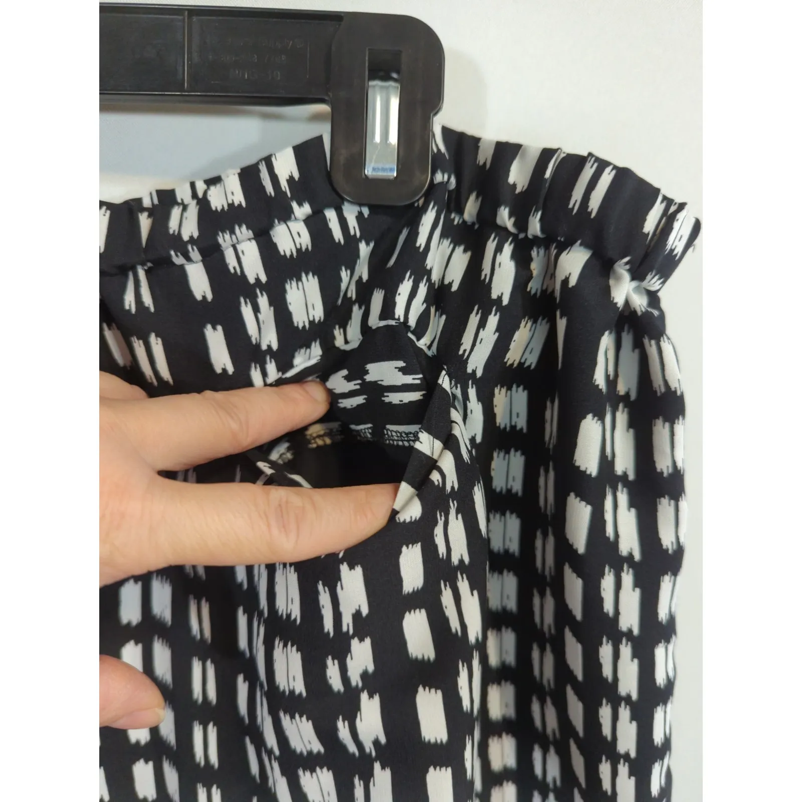 Vince Camuto Black & White Abstract Prints Pants Women's XL Bohemian Lagenlook - Image 5