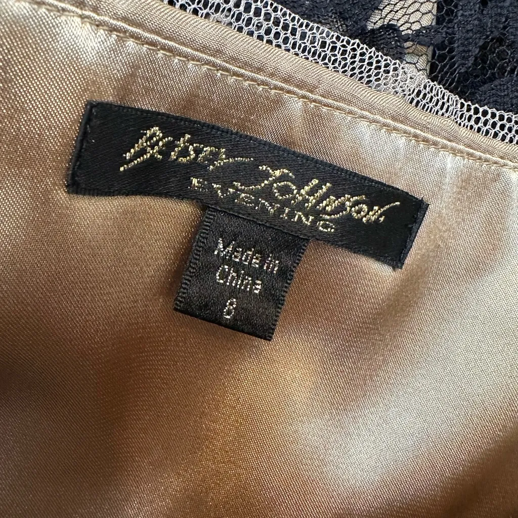 Vintage Betsey Johnson Evening 90’s Y2K Fairy Romantic Goth Lace Dress Size 8 - Image 10