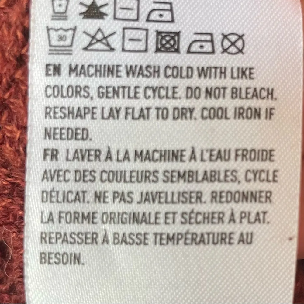 American Eagle Rust Lace-Up Knit Jegging Fit Comfy Women’s Sweater - Image 8