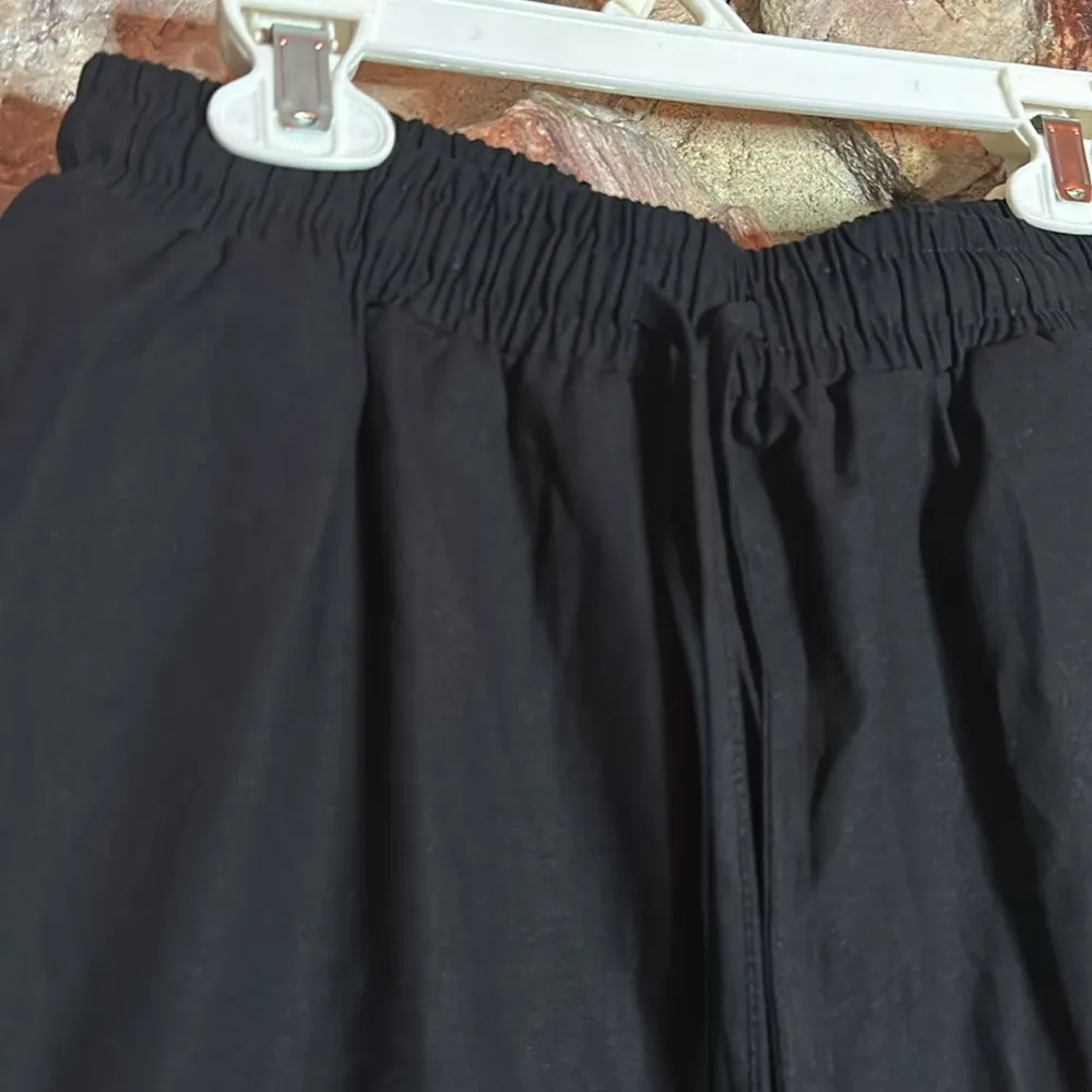 Commense Utility Linen Two Piece Wide Leg Pants Set size M black Size M - Image 4