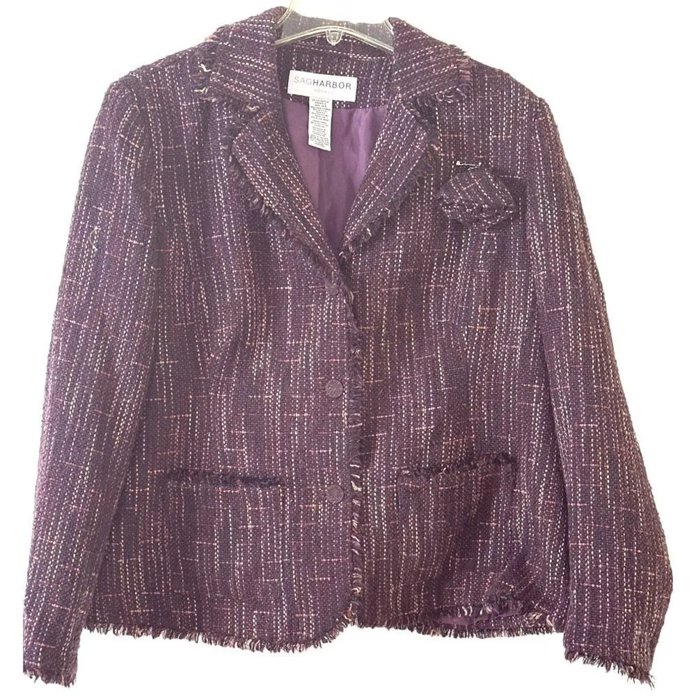 Women's Woman Dress Blazer Purple Size 16W Sku 2603 - Image 2
