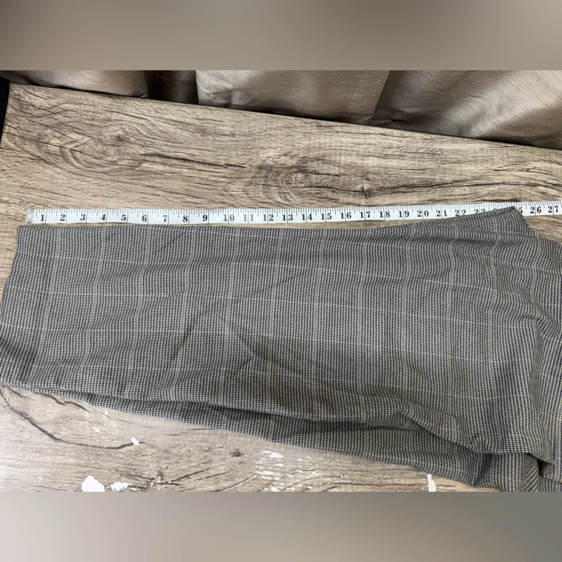 Whistles Lucie Check Cigarette Trouser size 12 NWT Tan - Image 8