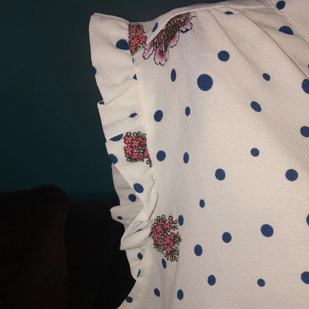 NWT Zenobia Polka Dot Blouse, 2XL - Image 4