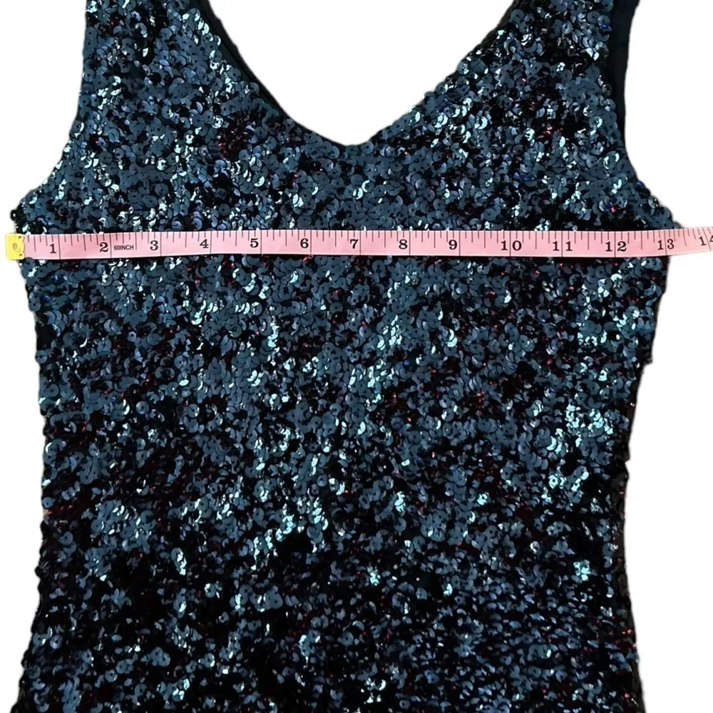 Tea And Rose Victoria Mini sequence Dress size M‎ Blue Size M - Image 10