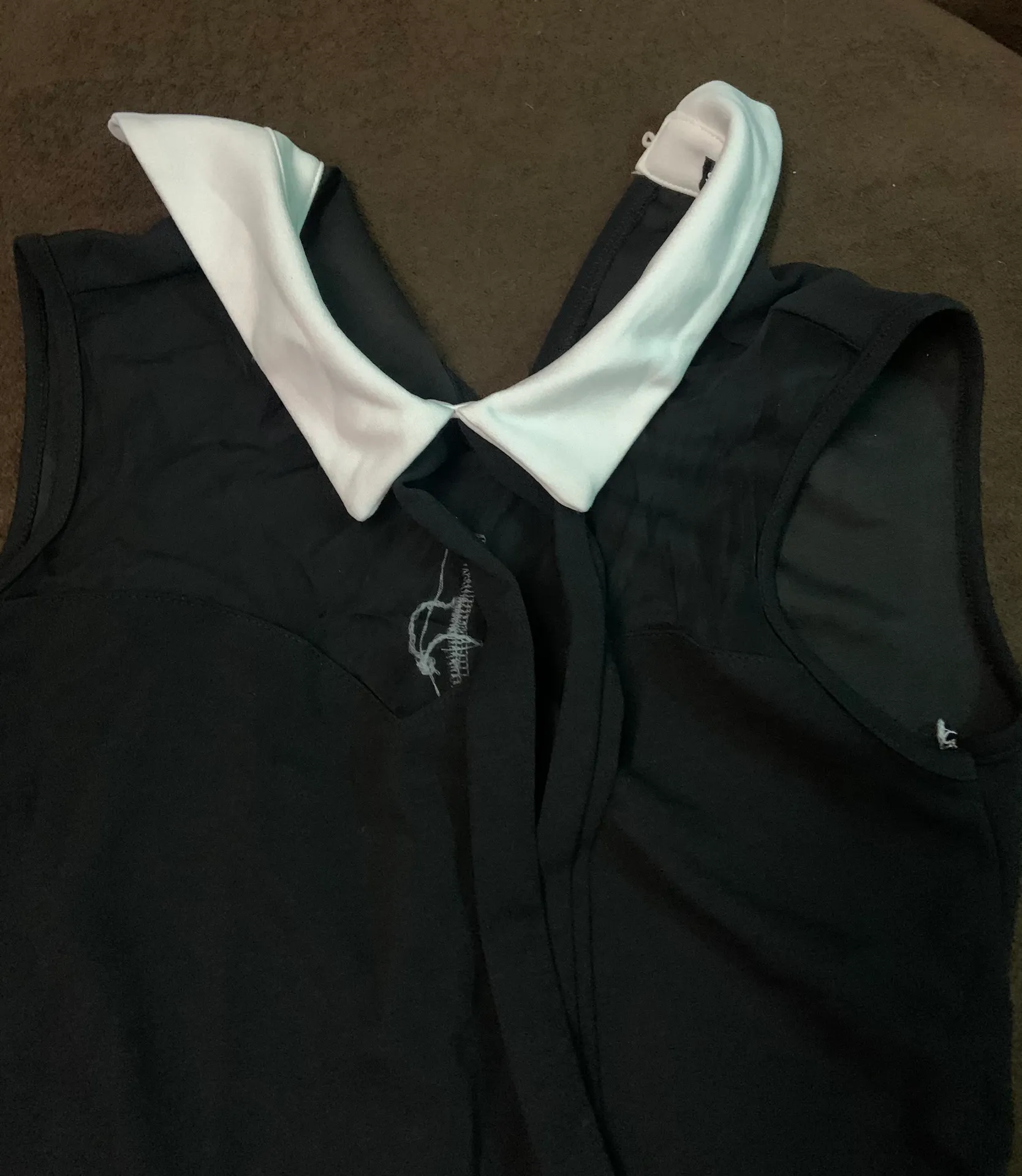 M US6 Black Secretary White Collar Dress - Image 2