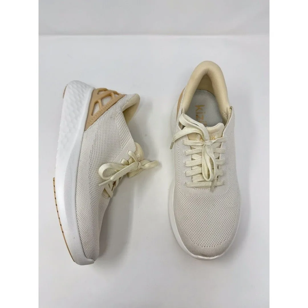 Kizik Athens Adult Shoes Beige Mesh Low Top Athletic Sneakers Men 7.5 Women 9 Tan - Image 3