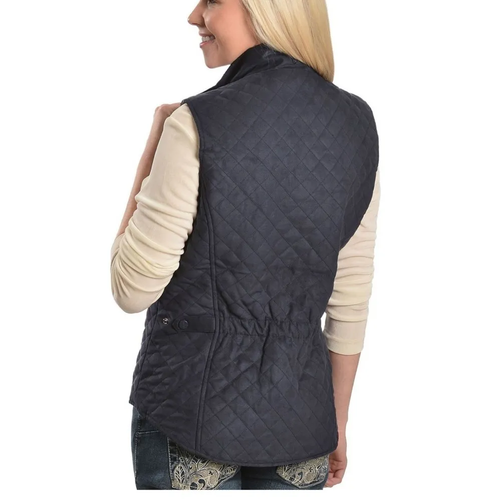 Outback Trading Co. Women's Microsuede Grand Prix Vest Periwinkle Purple Size XS Blue - Image 10