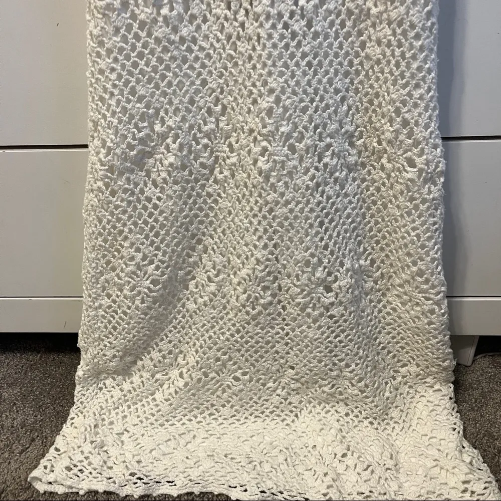 Shape FX Y2K White Knit Halter Dress - Image 3